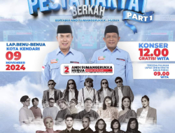 Dukung Ekonomi Lokal, ASR-Hugua akan Gelar Pesta Rakyat di Kota Kendari