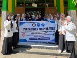 Mahasiswa PSPPA UHO Bersama BNN Sultra Lakukan Penyuluhan dan Pencegahan Napza di SMP Negeri 10 Kendari