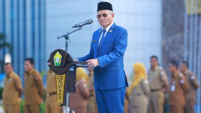 Sekda Sultra Pimpin Apel Gabungan ASN, Tekankan Persiapan Agenda Penting dan Percepatan Kinerja Perangkat Daera