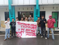 Kasus Antam–Mandala Jayakarta Mandek, Massa Kepung Kejati Sultra: Jangan Ada ‘Main Mata’ di Balik Penyidikan