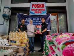 Bank Sultra Hadir di Tengah Bencana, 300 Paket Sembako Diserahkan untuk Warga Korban Banjir